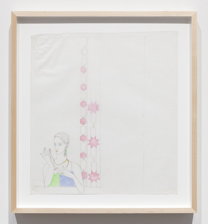 Katharina Wulff Untitled, 2015 Pencil, colored pencil on transparent paper, 32,4 x 29,5 cm 