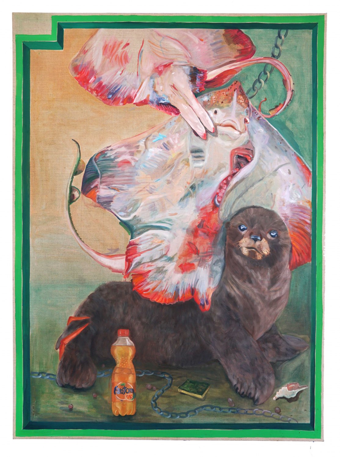Jill Mulleady Fantom, 2018 Oil on linen, 167 x 122 cm