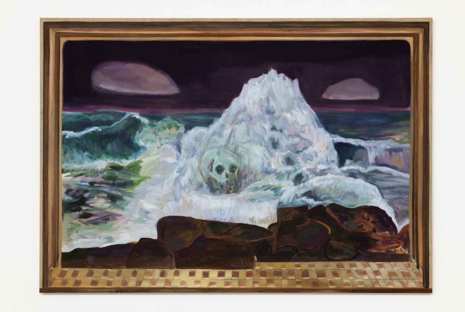 Jill Mulleady The Green Wave, 2018 Oil on linen, 122 x 174 cm
