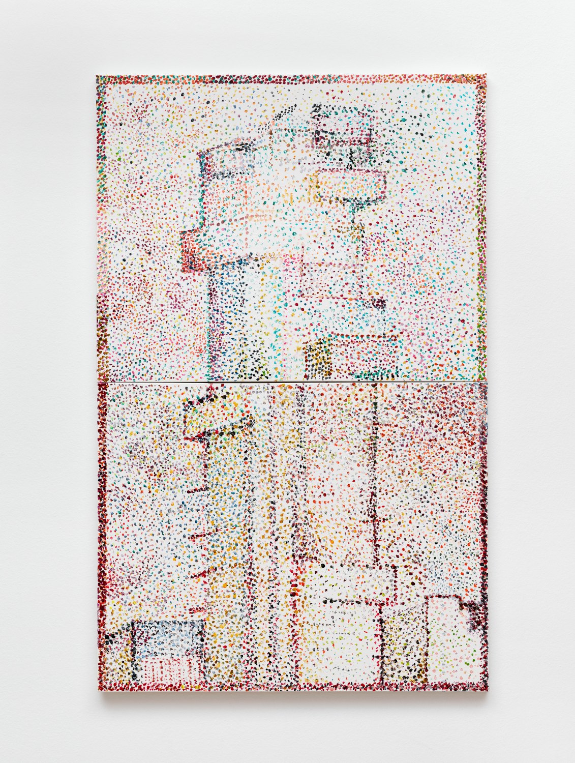 Reena Spaulings Dans la rue (56 Leonard), 2017 Acrylic on canvas, 110 x 70 cm 