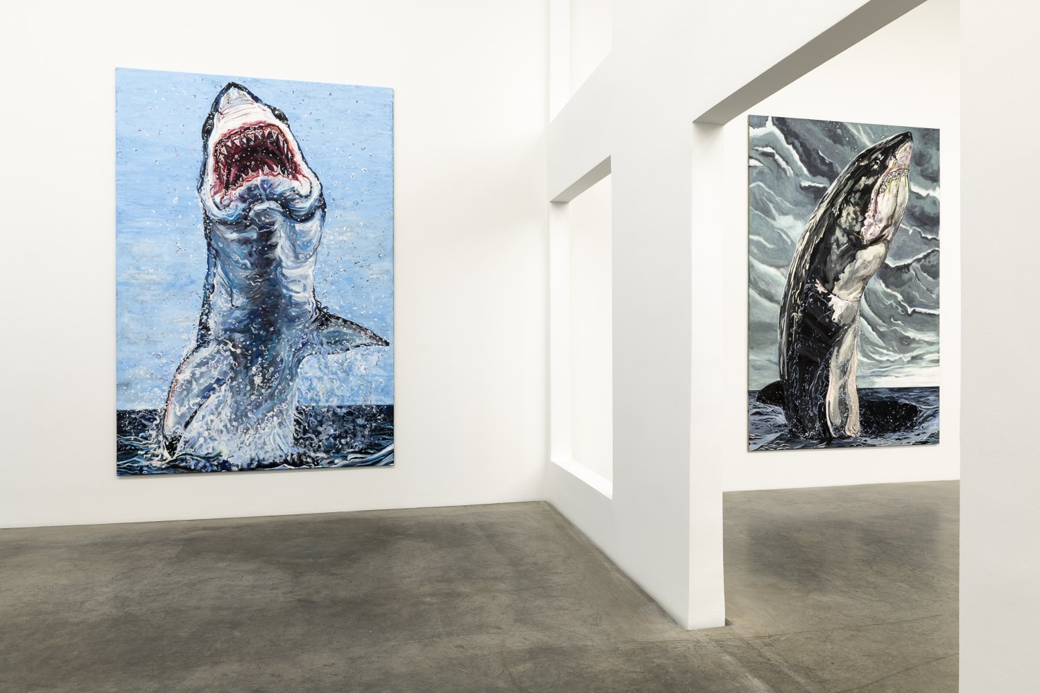 Installation view, Jana Euler, Great White Fear, Galerie Neu, 2019