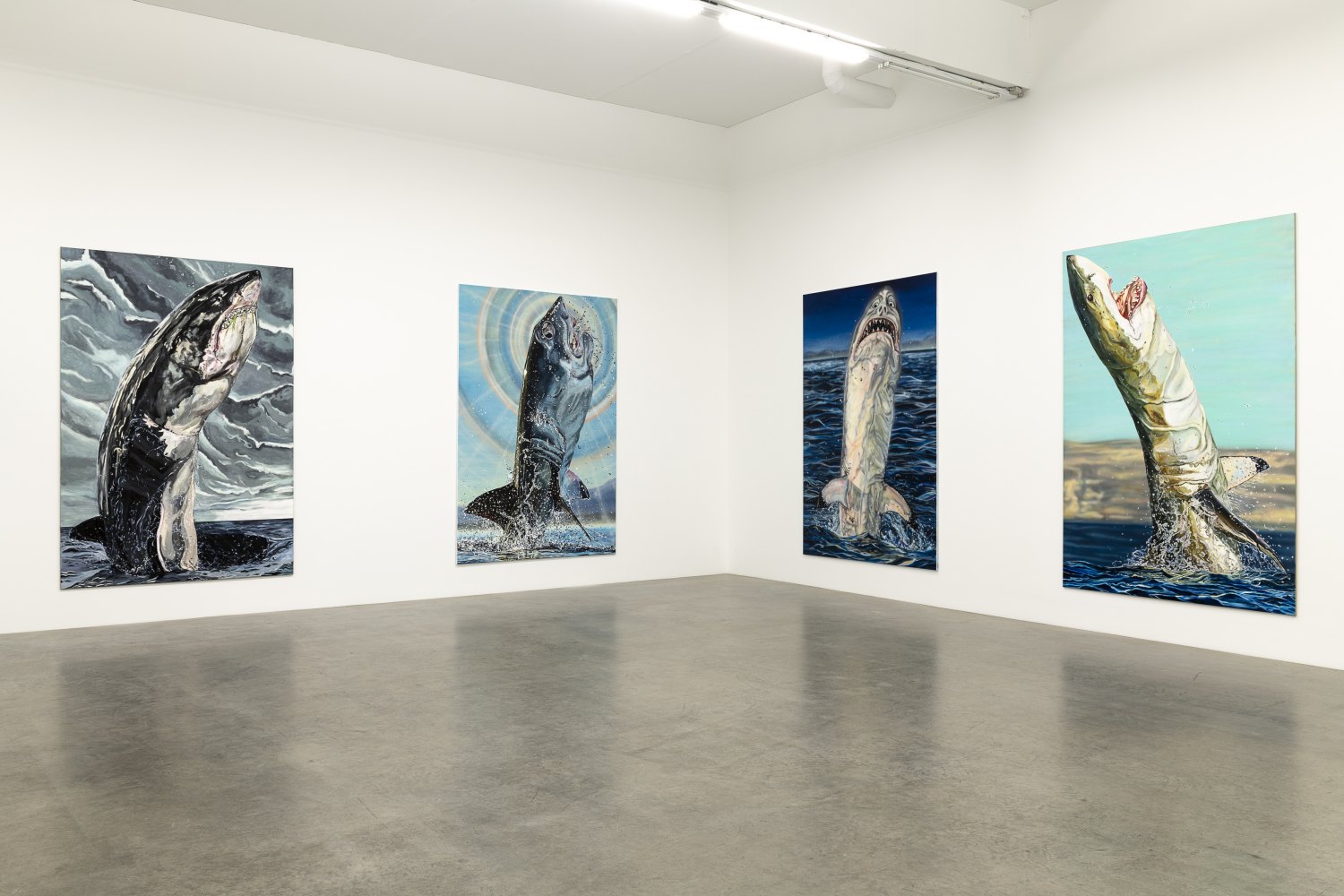 Installation view, Jana Euler, Great White Fear, Galerie Neu, 2019