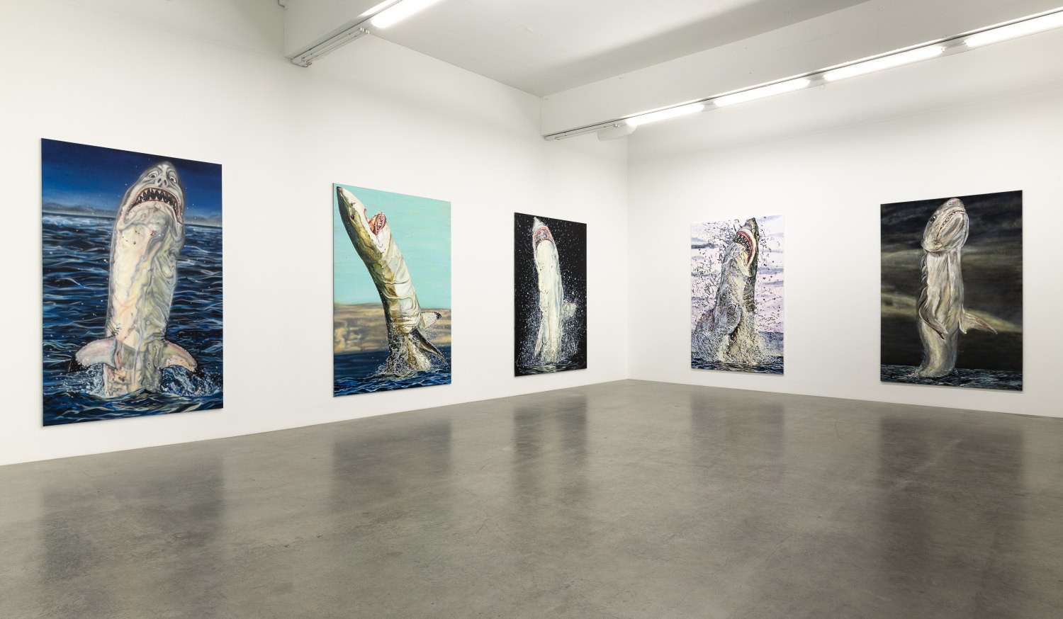 Installation view, Jana Euler, Great White Fear, Galerie Neu, 2019