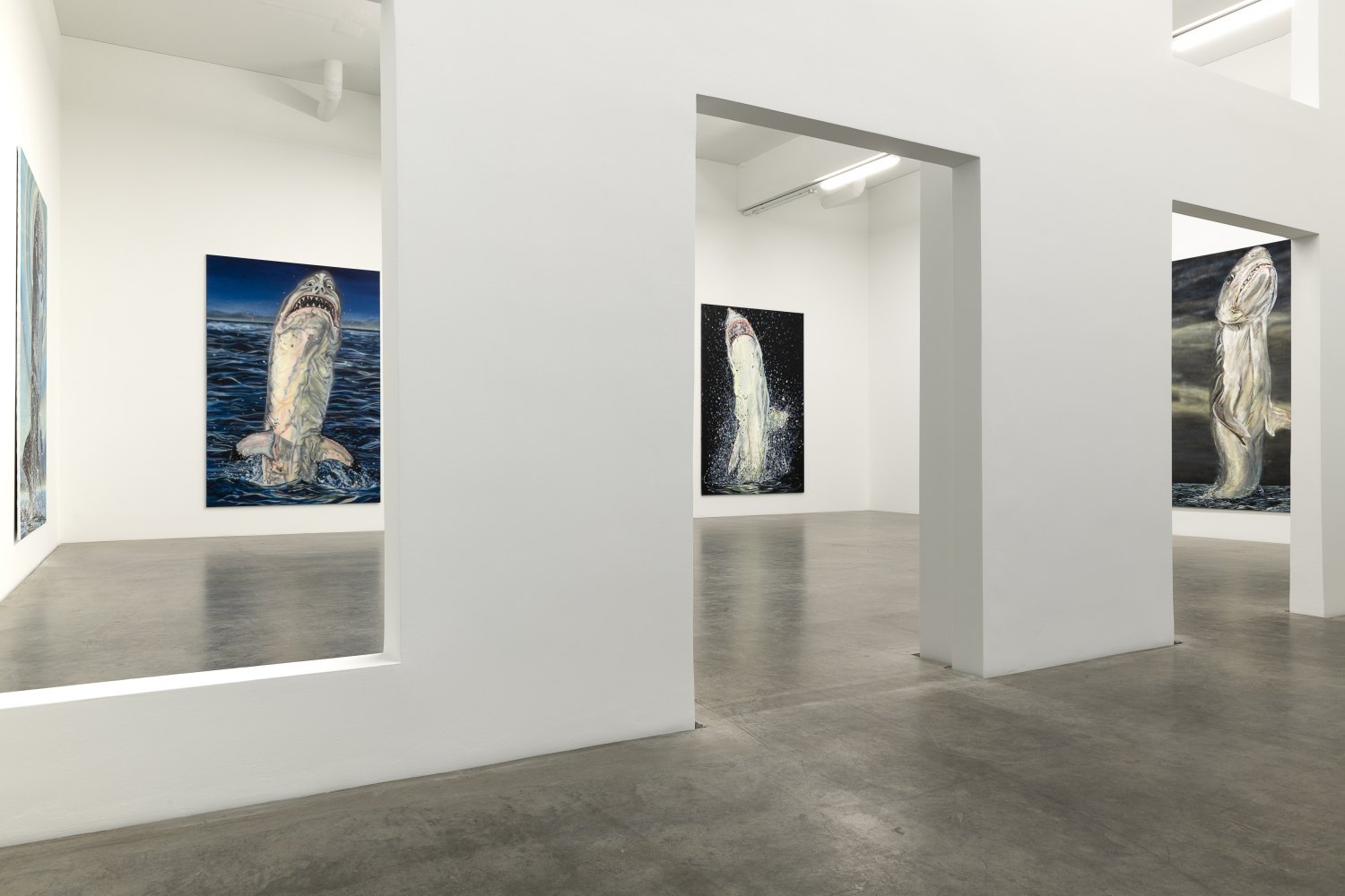 Installation view, Jana Euler, Great White Fear, Galerie Neu, 2019