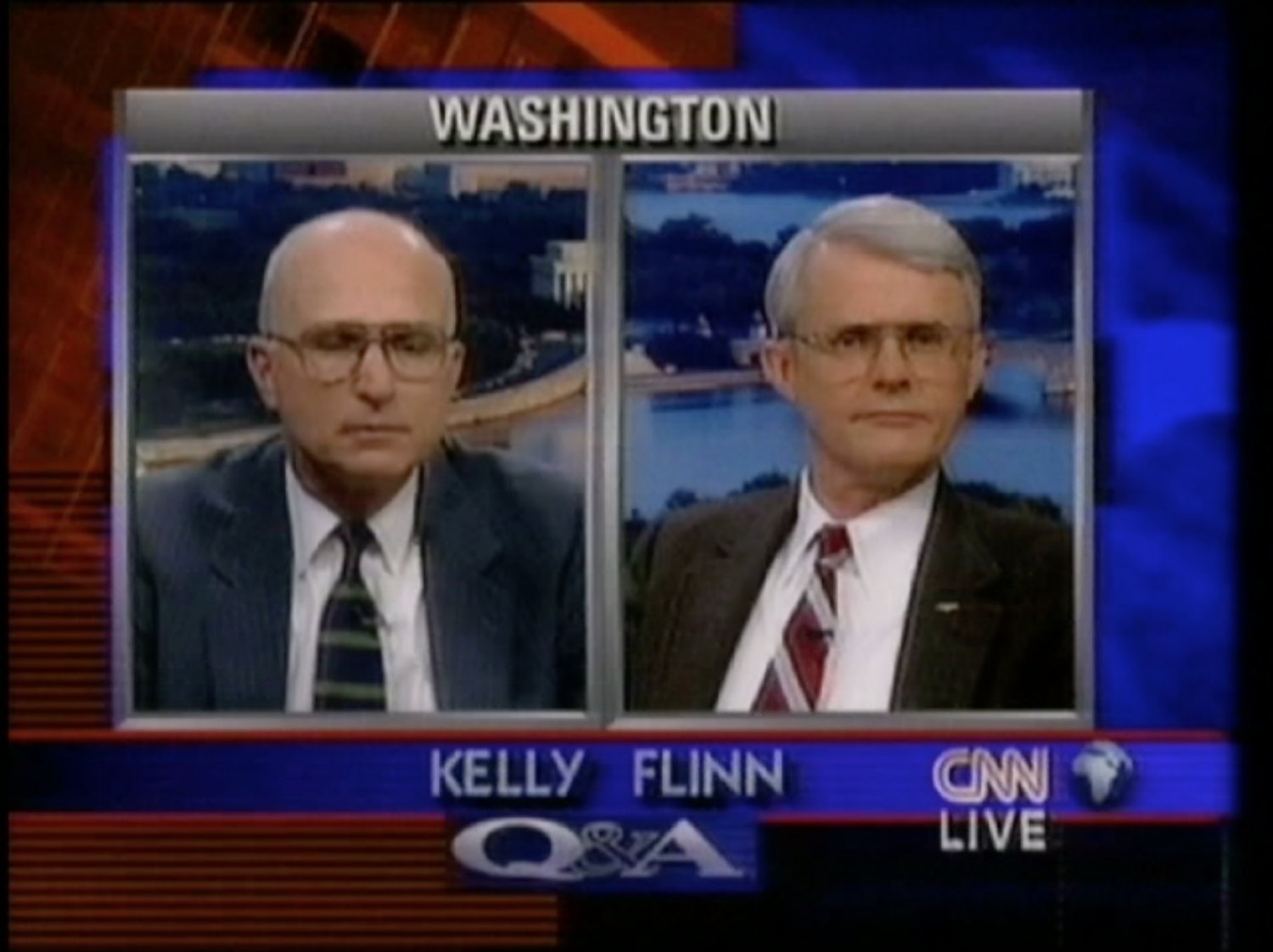 Daniel Pflumm  CNN-loops, Questions and answers, 1997 VHS, 31 minutes 57 seconds  