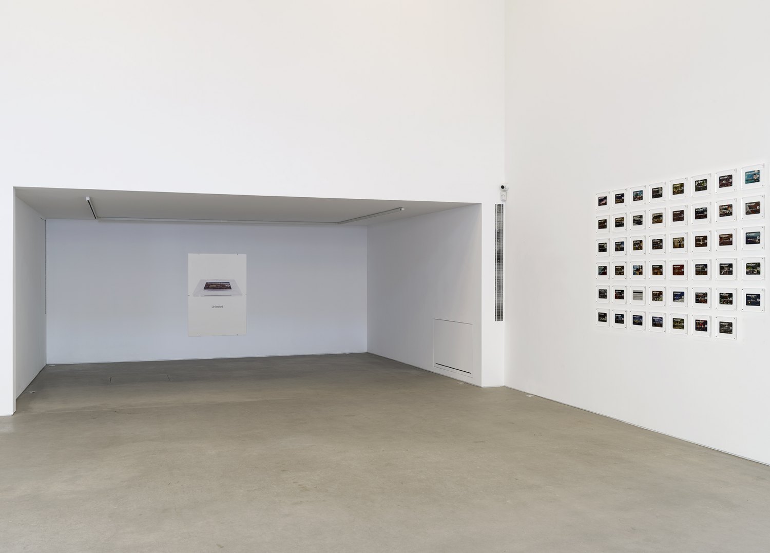 Installation view, John Knight, Worldebt, Galerie Neu at The Intermission, Piraeus, 2019
