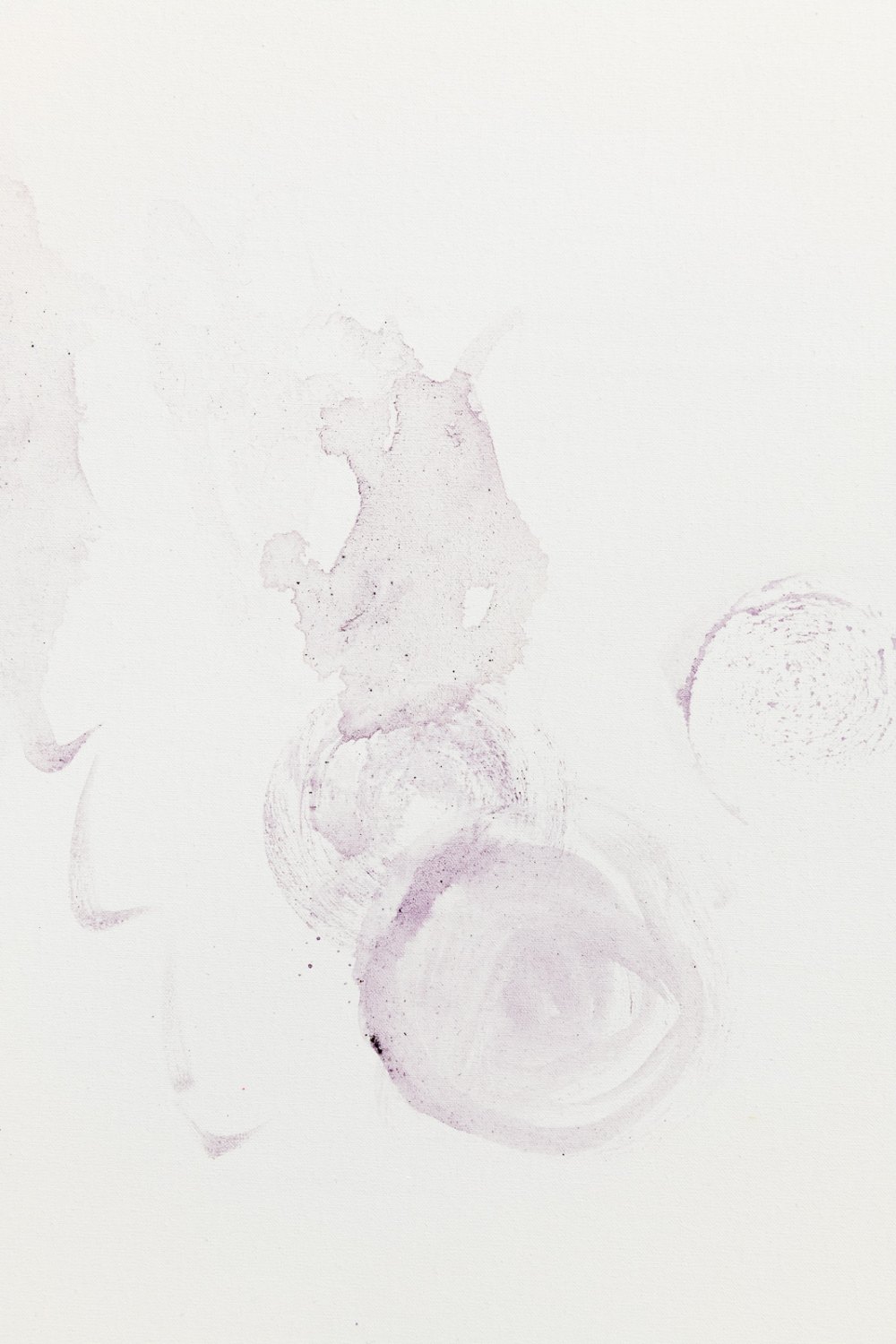 Snail Enigma 8, 2020, Tyrian purple on canvas, 80 x 67 x 2 cm, detail