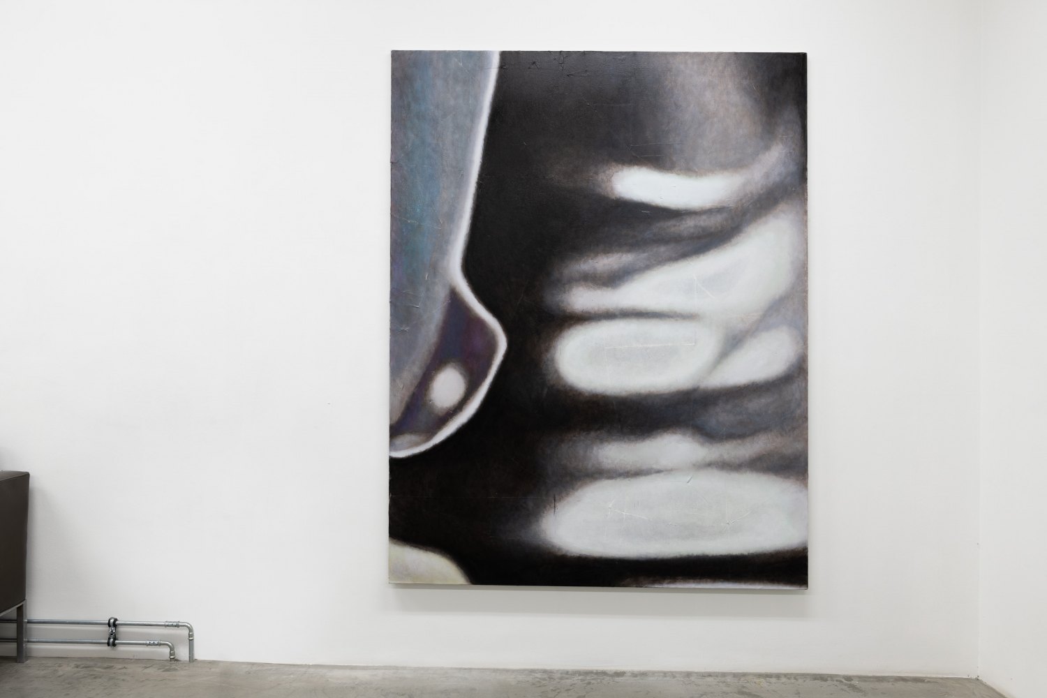 Installation view, Sergej Jensen,&nbsp;Abstract Paintings, Galerie Neu, Berlin 2020