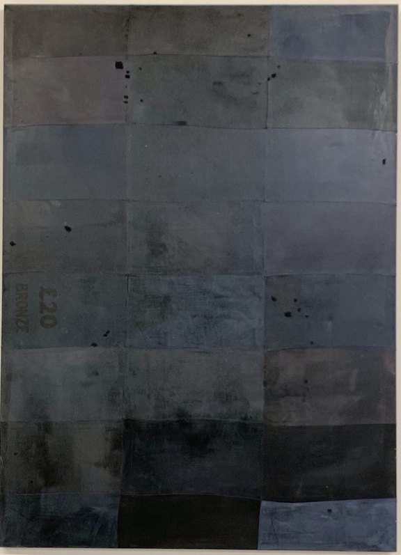Sergej Jensen Untitled, 2019 Acrylic and UV print on sewn linen, 165 x 120 x 3 cm 