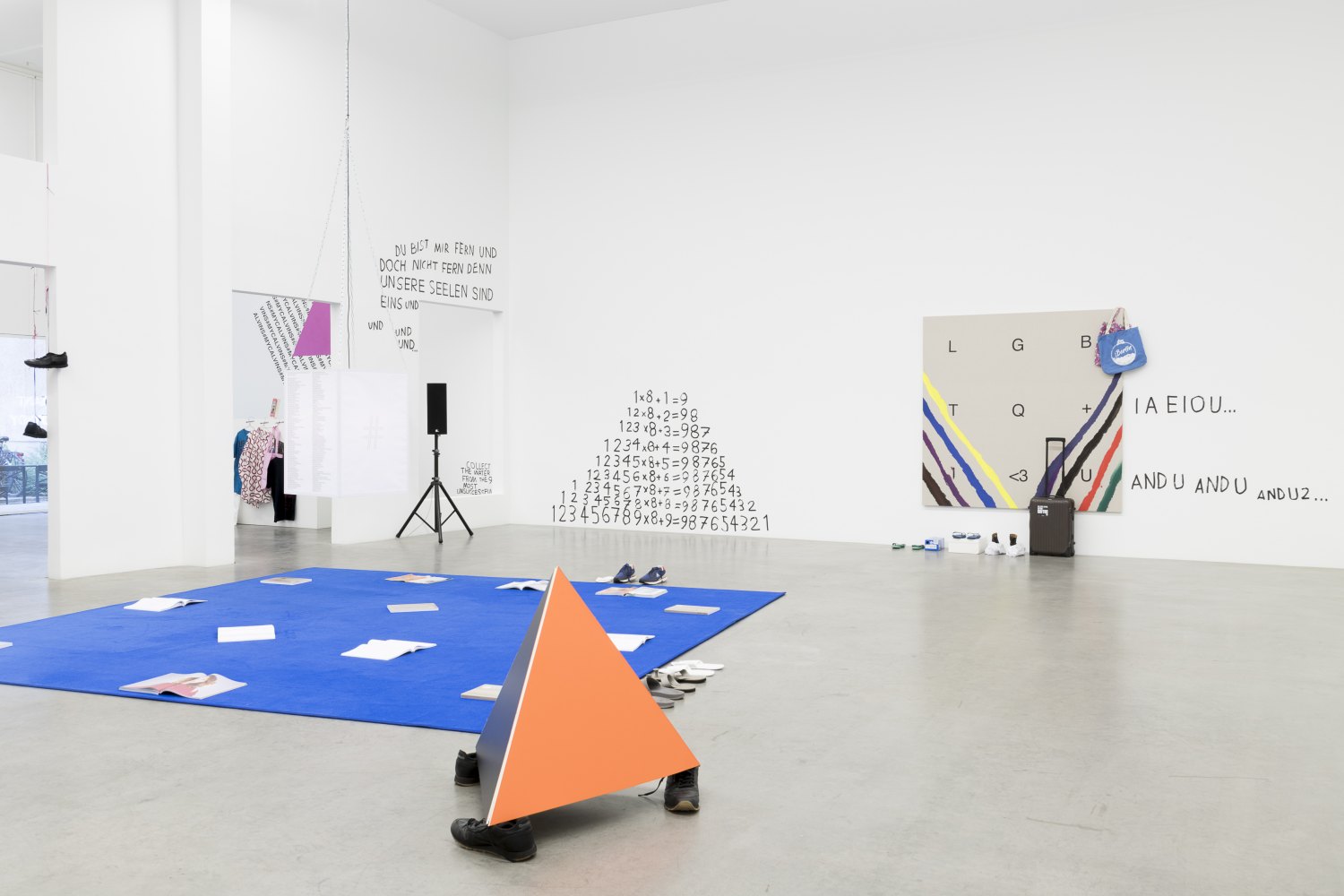 Installation view, Karl Holmqvist, #SAVEYOURTEARS..., Galerie Neu, Berlin 2021