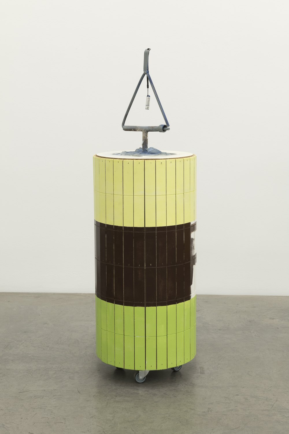 Manfred Pernice Goethe3, 2018 Wood, paint, metal, USB-stick, foam concrete 134 x 42 x 42 cm
