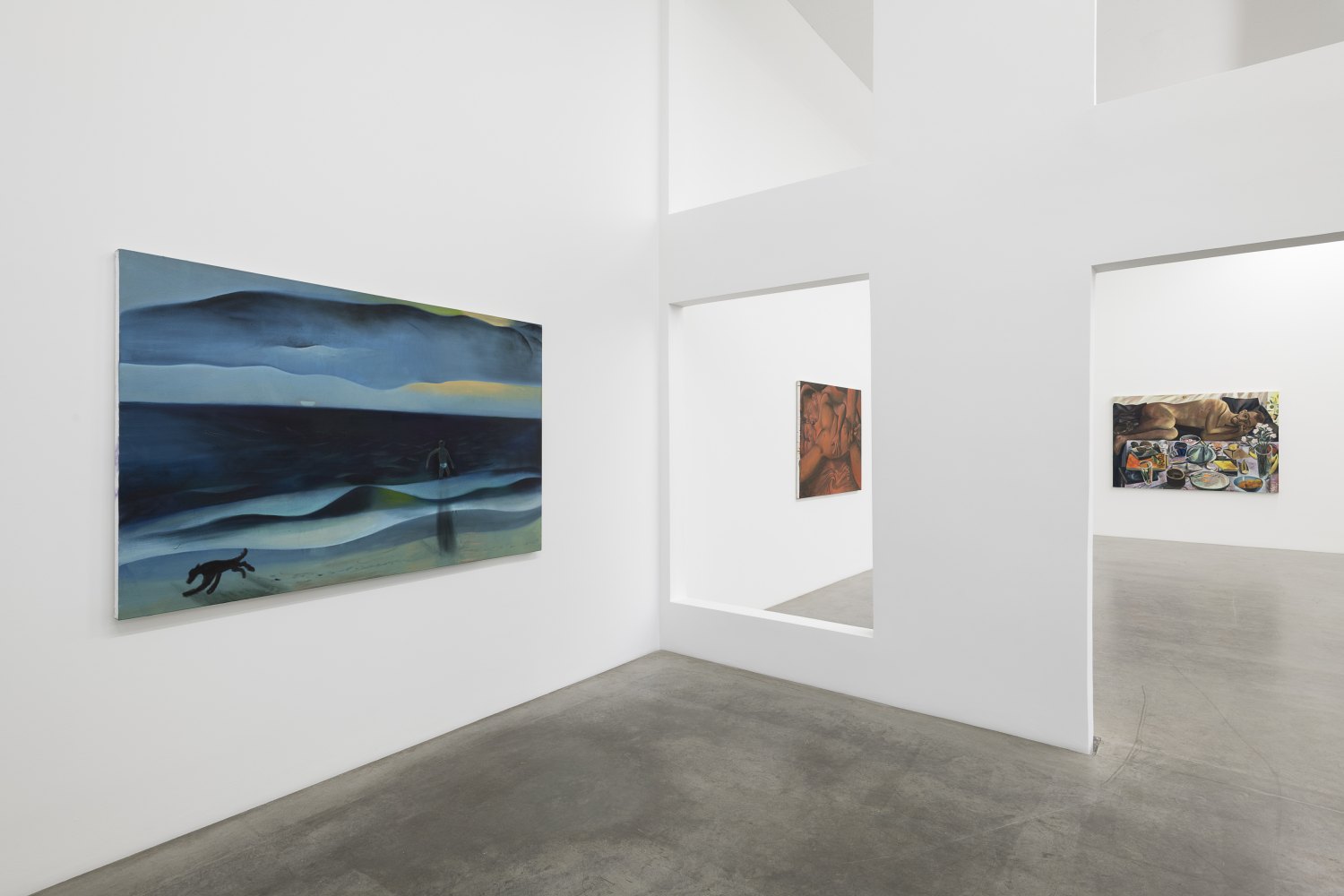 Installation view, Louis Fratino, Die bunten Tage, Galerie Neu, Berlin, 2022 