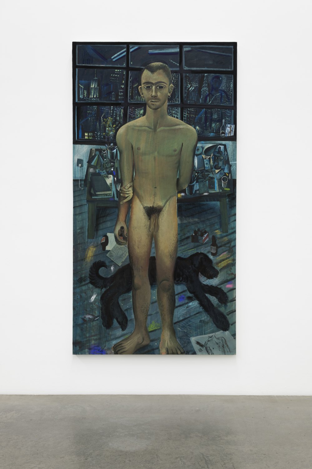 Studio Nude, 2022 Oil on canvas 241 x 127 cm 