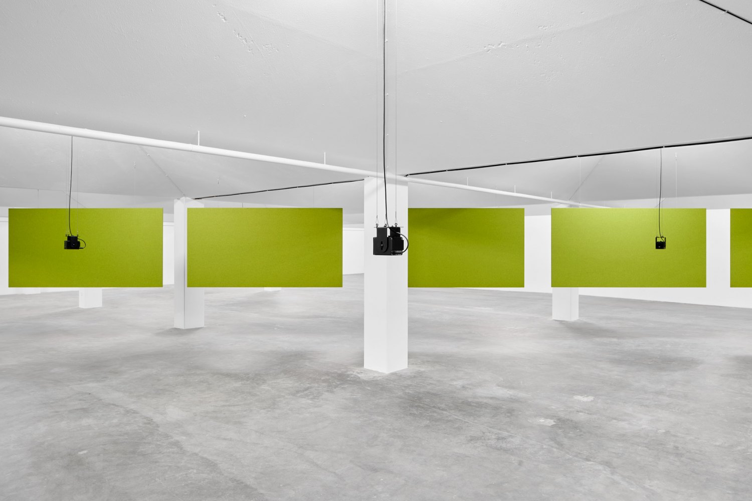 Florian Hecker, Formulations As Texture, horizontal and vertical crossings, Installation view, Simian, Copenhagen, 2022 