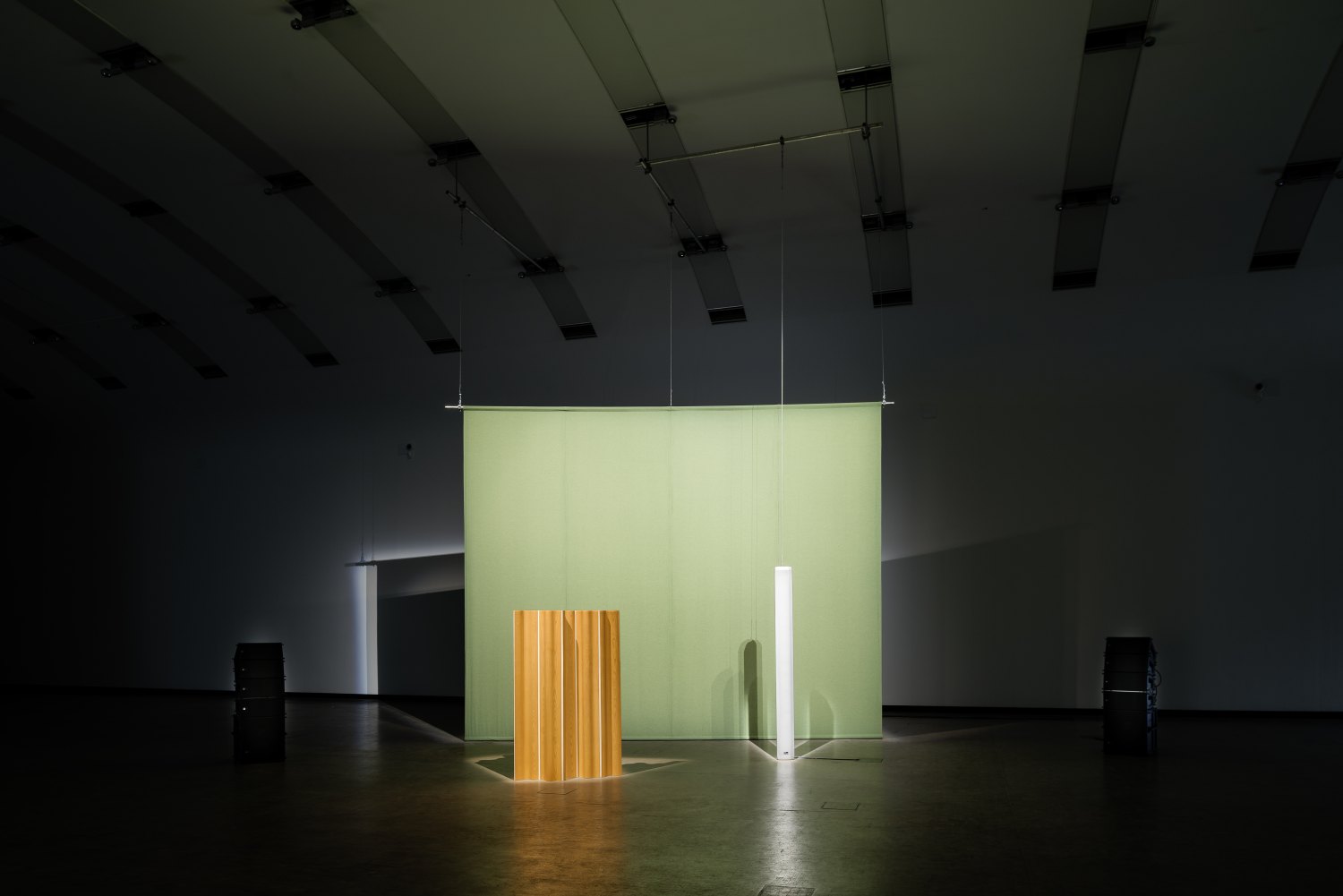 Florian Hecker, Halluzination, Perspektive, Synthese, Installation view, Kunsthalle Wien, Vienna, 2017