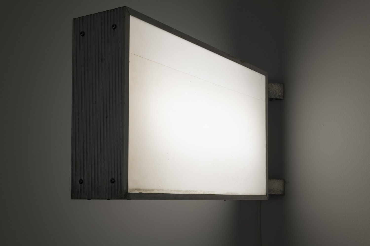 Klara LidénUntitled (Lightbox Berliner Zeitung), 2023 Neon, metal, plastic 40.5 x 80 x 15 cm 