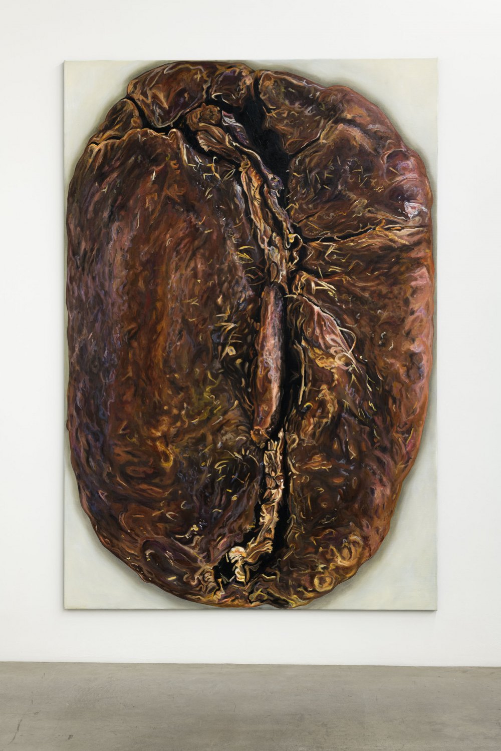 Jana Euler Coffee bean - Where the energy comes from 3, 2023  Oil on canvas  280 x 190 cm  