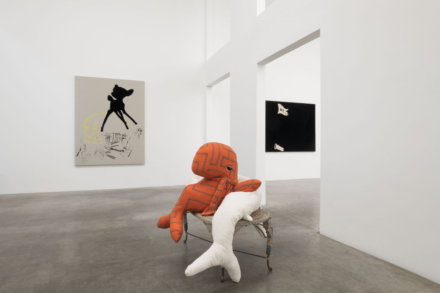 Installation view, Cosima von Bonin, The Faker, Galerie Neu, 2024   
