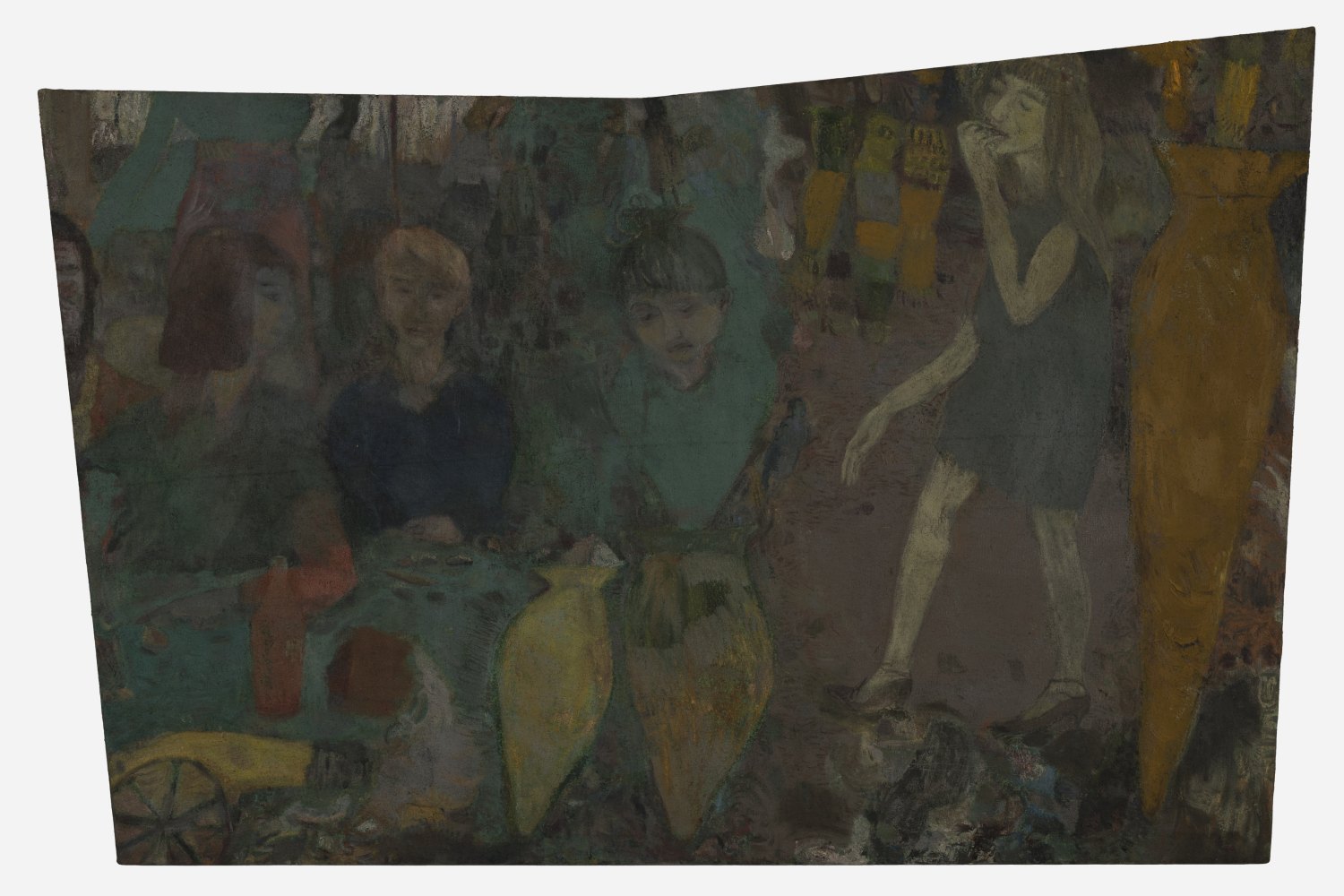 Kai Althoff Untitled, 2024  Oil on linen 105 x 159 x 2 cm 