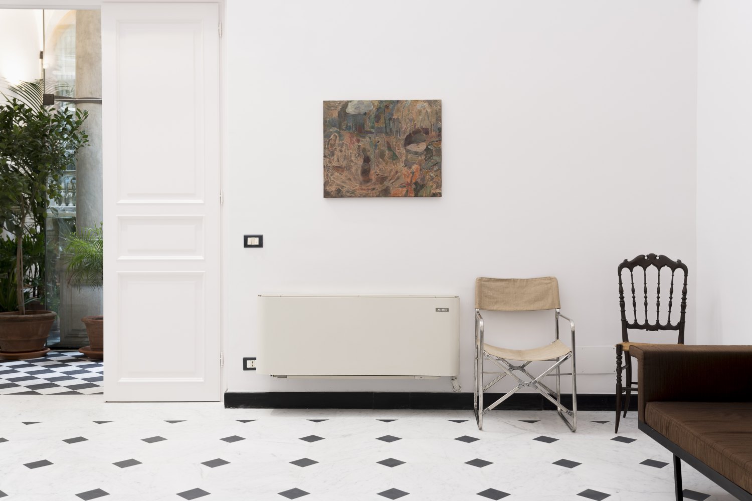 Installation view, Kai Althoff, di costole, nervi delle volpi, 2024 