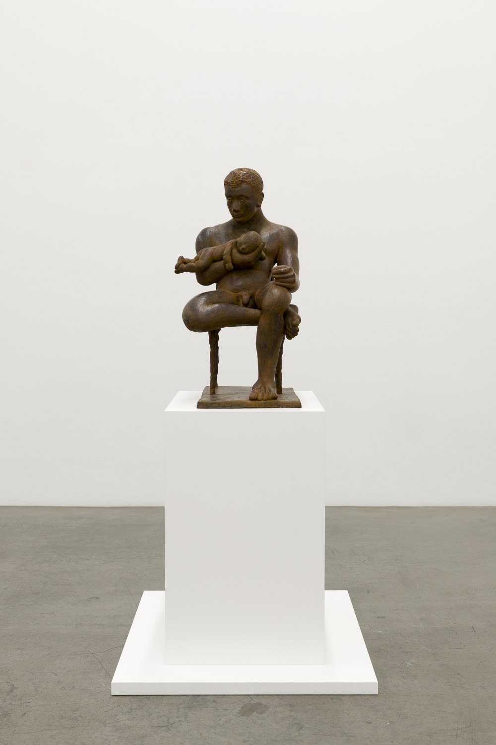 The young father, 2025bronze with patina81 x 60 x 40 cm