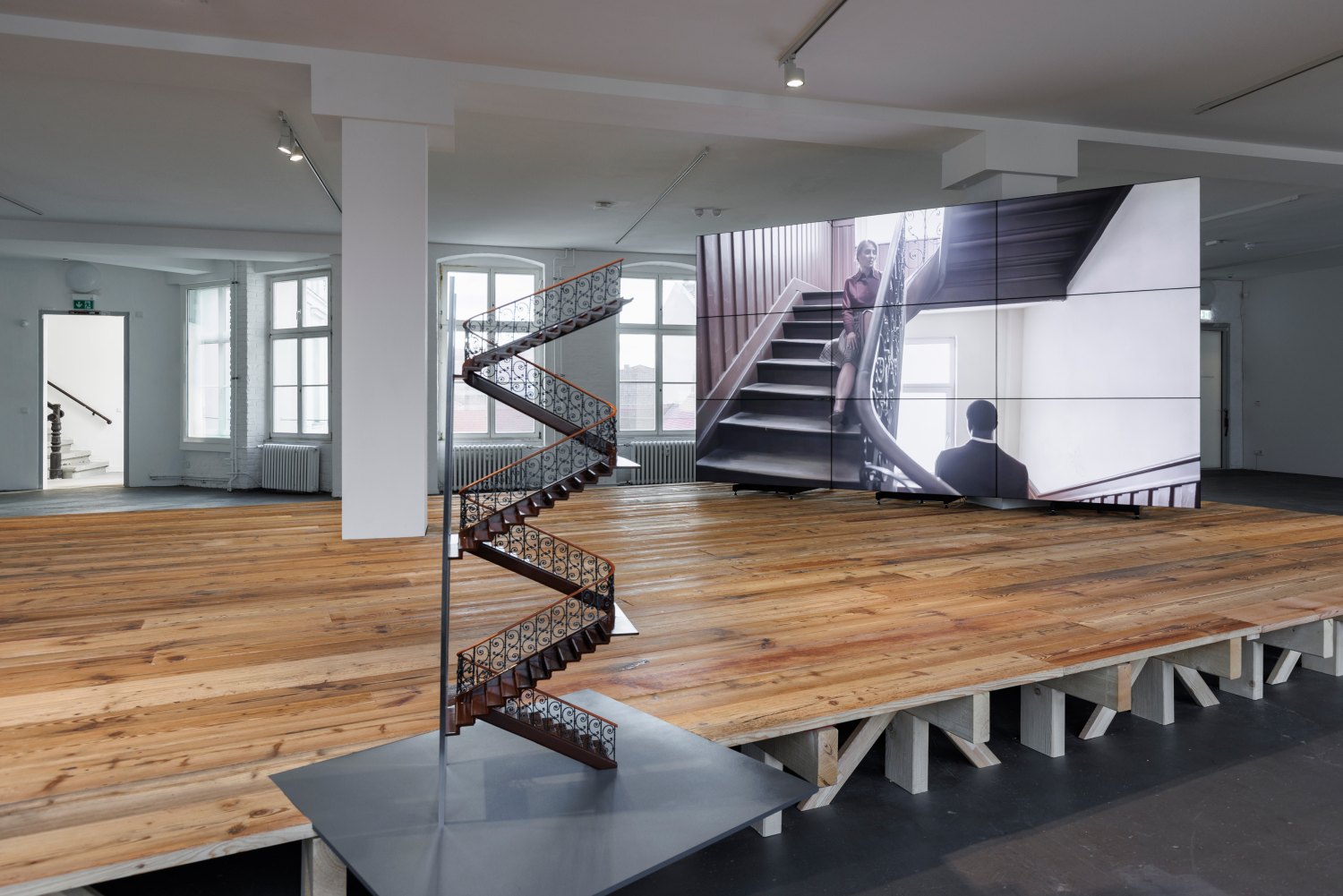 Installation view Atiéna R. Kilfa, The Unhomely, KW Institute for Contemporary Art, Berlin, 2022, Photo: Frank Sperlin 