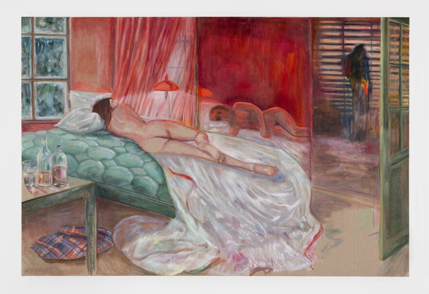 Jill Mulleady Interior / Nude Seen from Behing, 2024 Oil on linen 130 x 195 cm