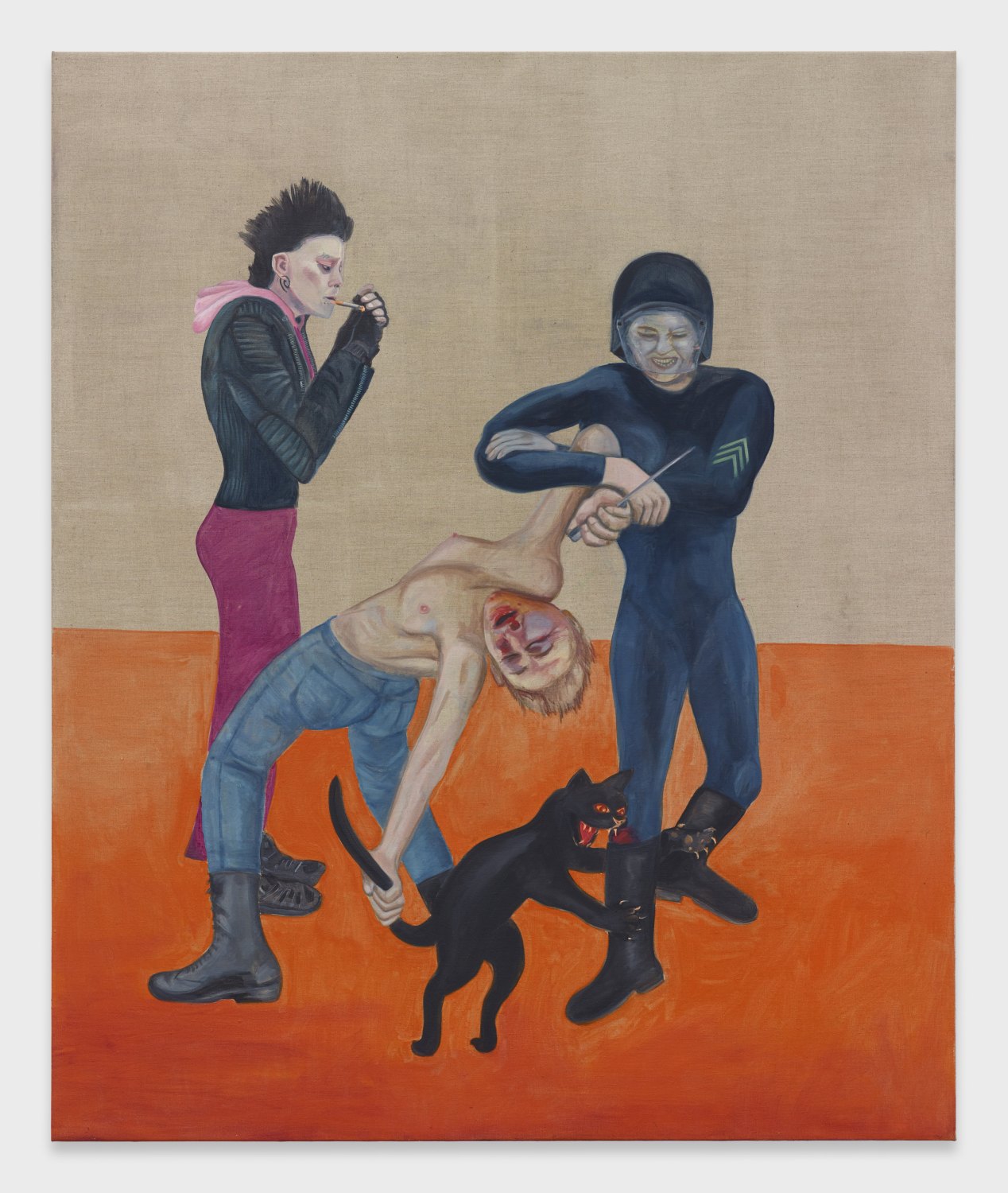 Jill Mulleady Riot on the Holodeck, 2018 Oil on linen 165 x 137 cm