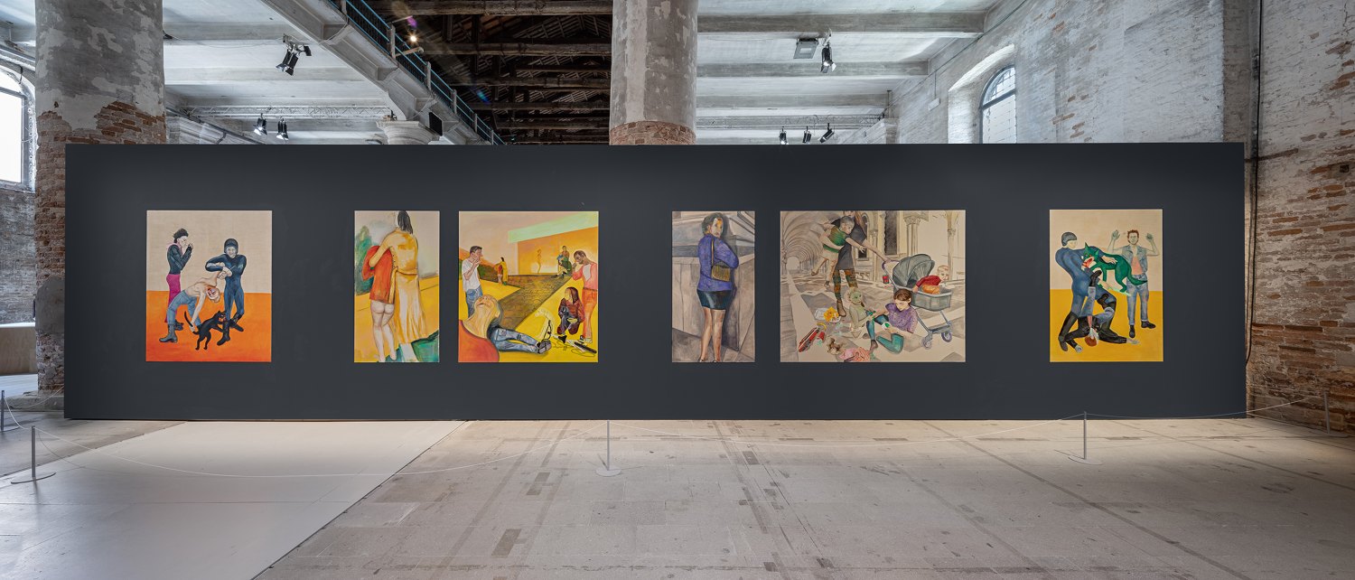Jill Mulleady May You Live In Interesting Times (curated by Ralph Rugoff) Installation view,&nbsp;58th Venice Biennale, Venice, 2019