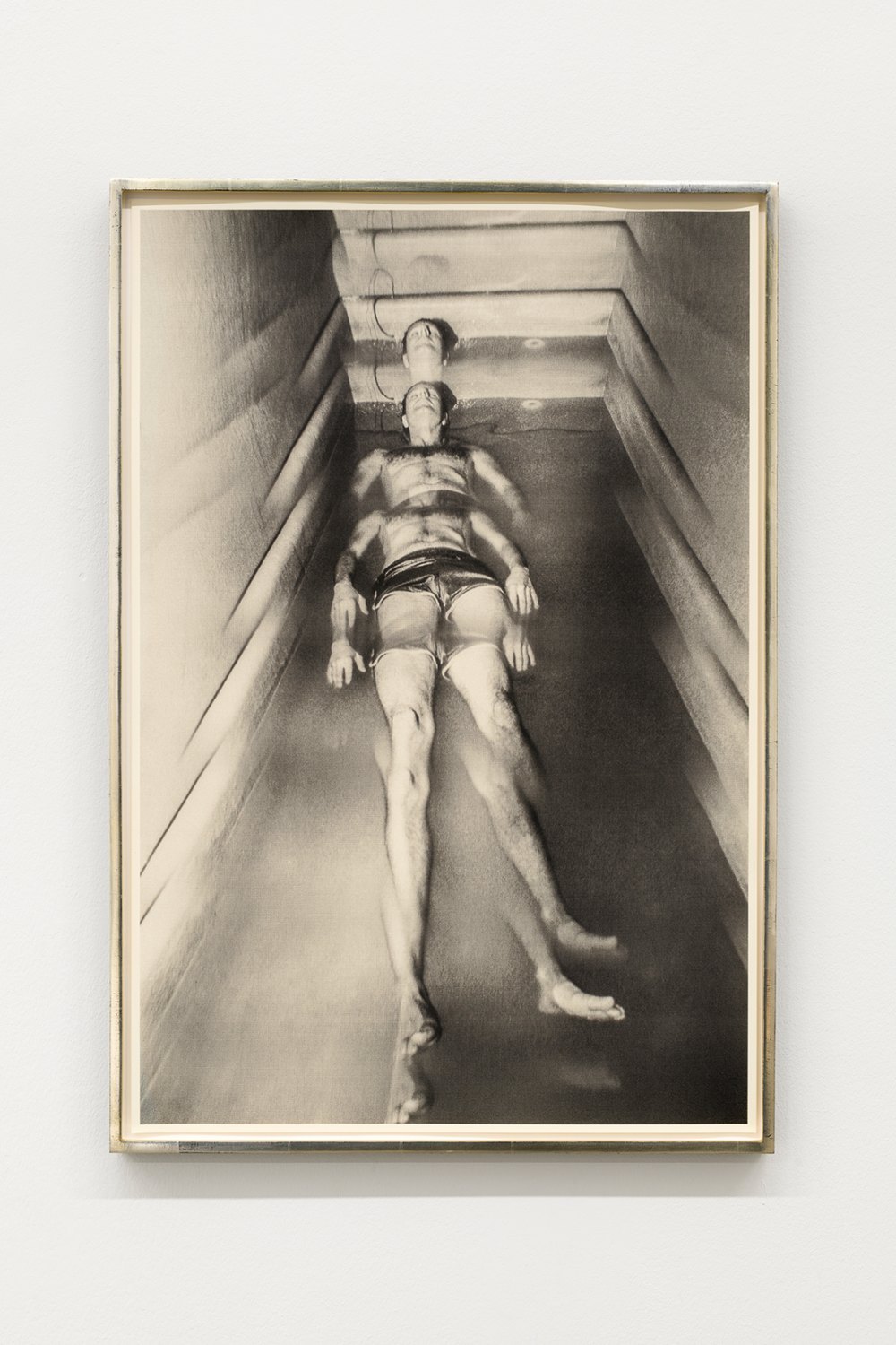 Jeremy Shaw Cathartic Illustration (Floating, L/2), 2023 Screenprint in silver-plated frame 79.5 x 54.5 x 3 cm