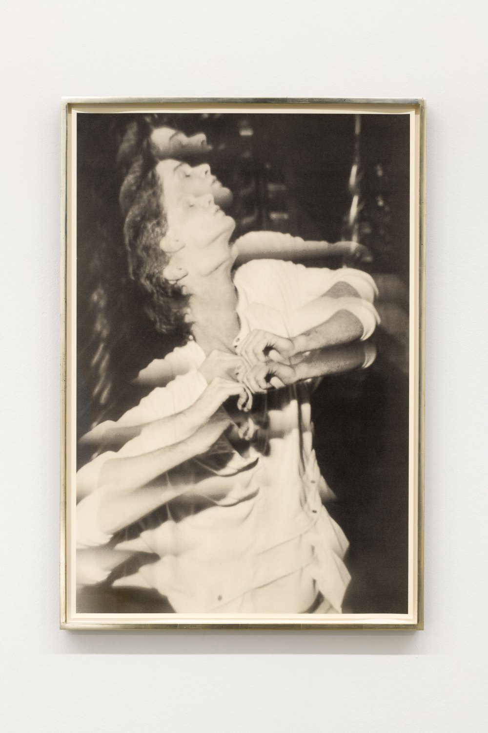 Jeremy Shaw Cathartic Illustration (3D Club, L/1), 2023 Screenprint in silver-plated frame 79.5 x 54.5 x 3 cm