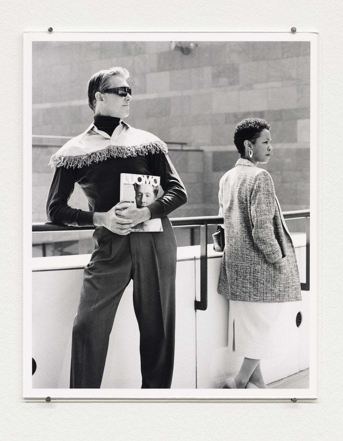 Pippa Garner Future Man! (The New Business Man: Fringe Capelet), 1987 - 2026 Inkjet print, Photo © Tim Street-Porter 21.5 x 26.7 cm