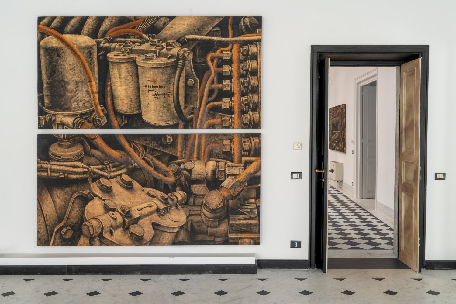 Jonathan Okoronkwo HOW WE GO DO AM Installation view, nervi delle volpi, Genoa, IT, 2026