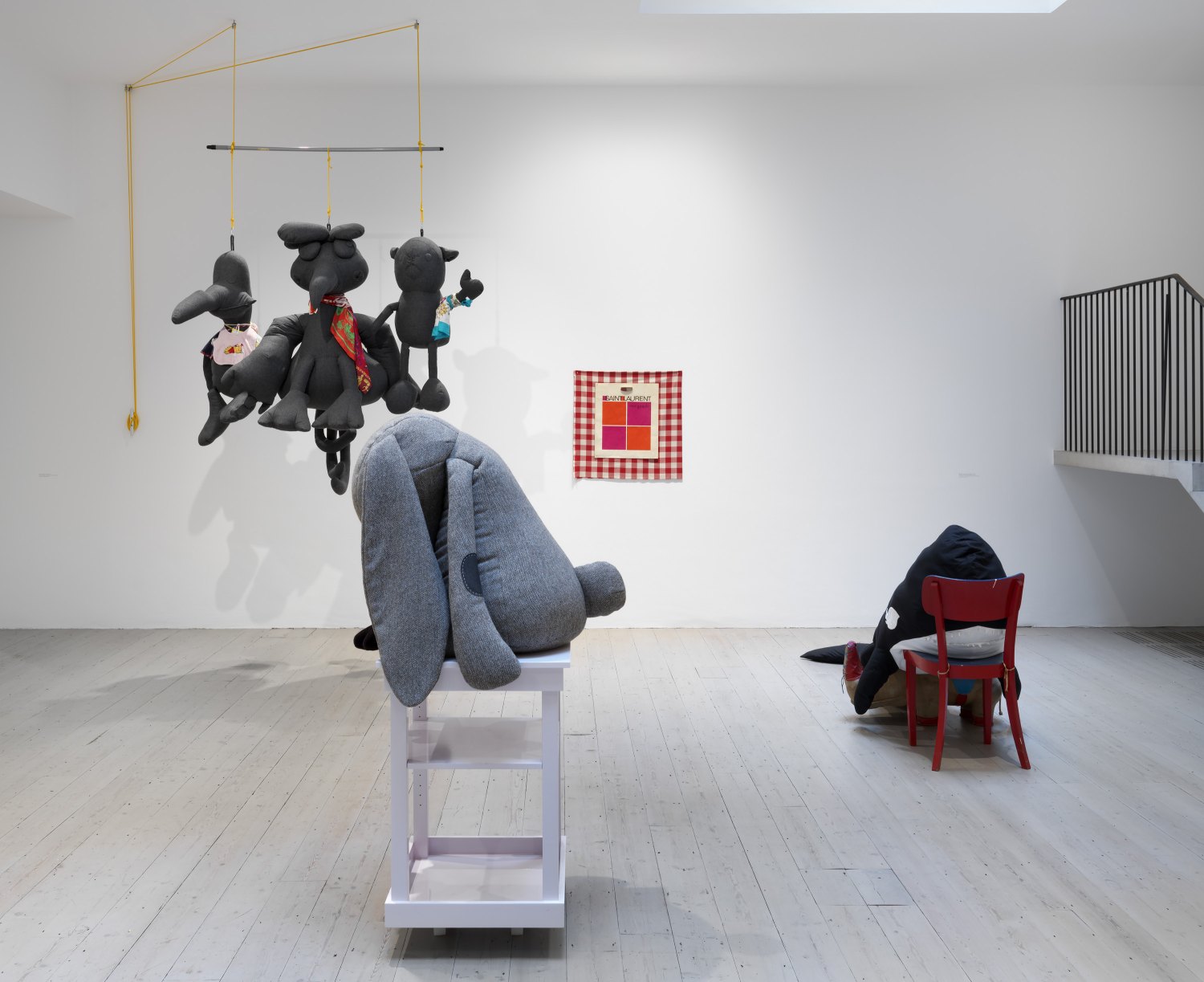 Cosima von Bonin Upstairs Downstairs Installation view, Raven Row, London, UK, 2025 