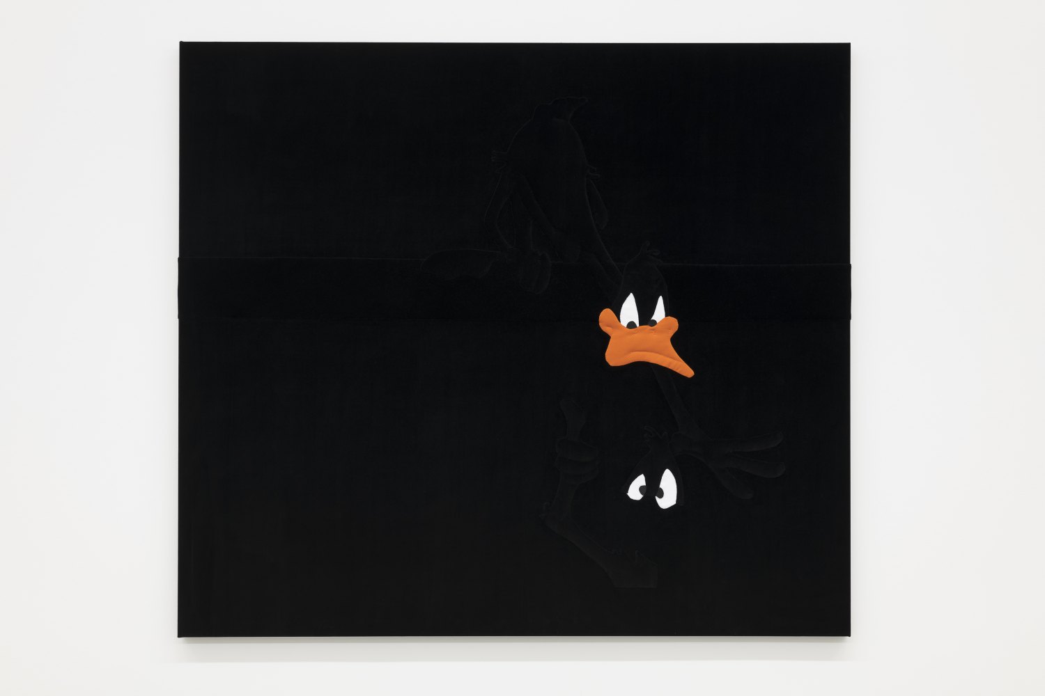 Hustlers, 2024&nbsp;Velvet, cotton, and fleece170 x 192 x 4.5cm