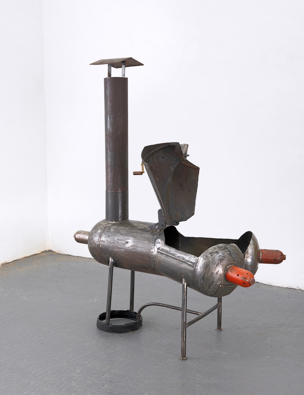 Andreas Slominski Ofen zum Verbrennen von Astgabeln, 2011 Metal, 179 × 130 × 70 cm