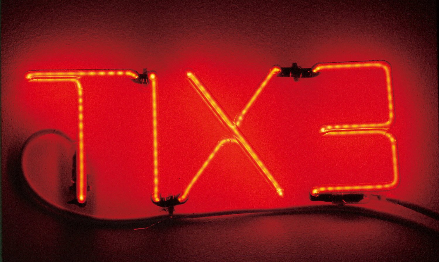 Cerith Wyn Evans   Exit, 1996    Neon,  14 × 34 × 2 cm   