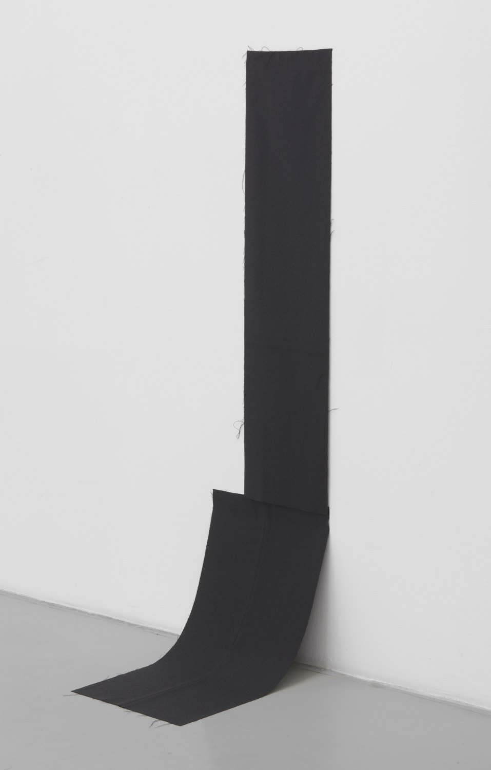 Kitty Kraus Untitled, 2008 Black fabric (two parts), 133 × 33 cm and 72 × 46 cm