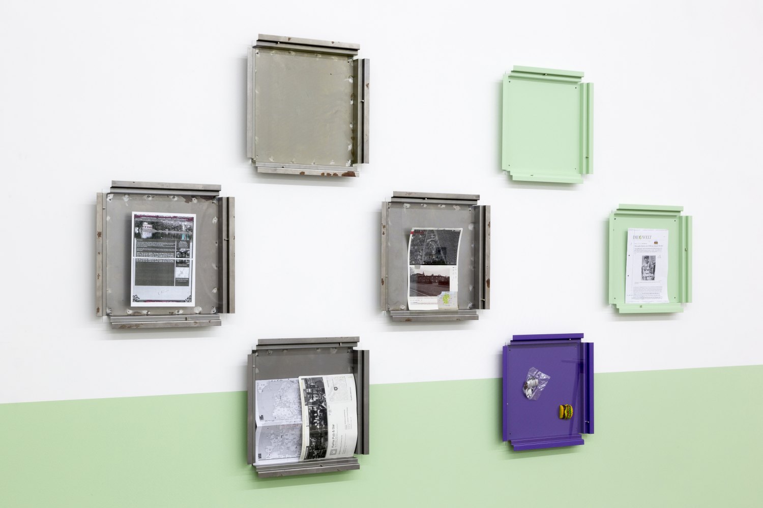 Manfred Pernice, Teile + peile Installation view, Galerie Neu, Berlin 2015  