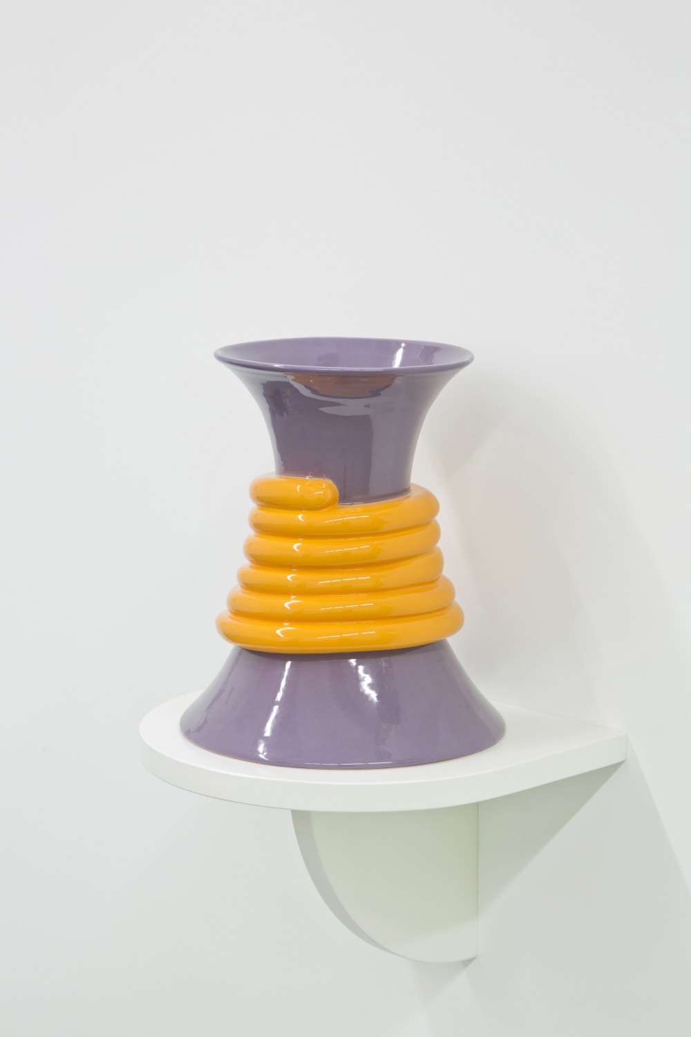 Marc Camille Chaimowicz Rope vase, 2014 Glazed ceramic, 30 cm × ∅ 23 cm 