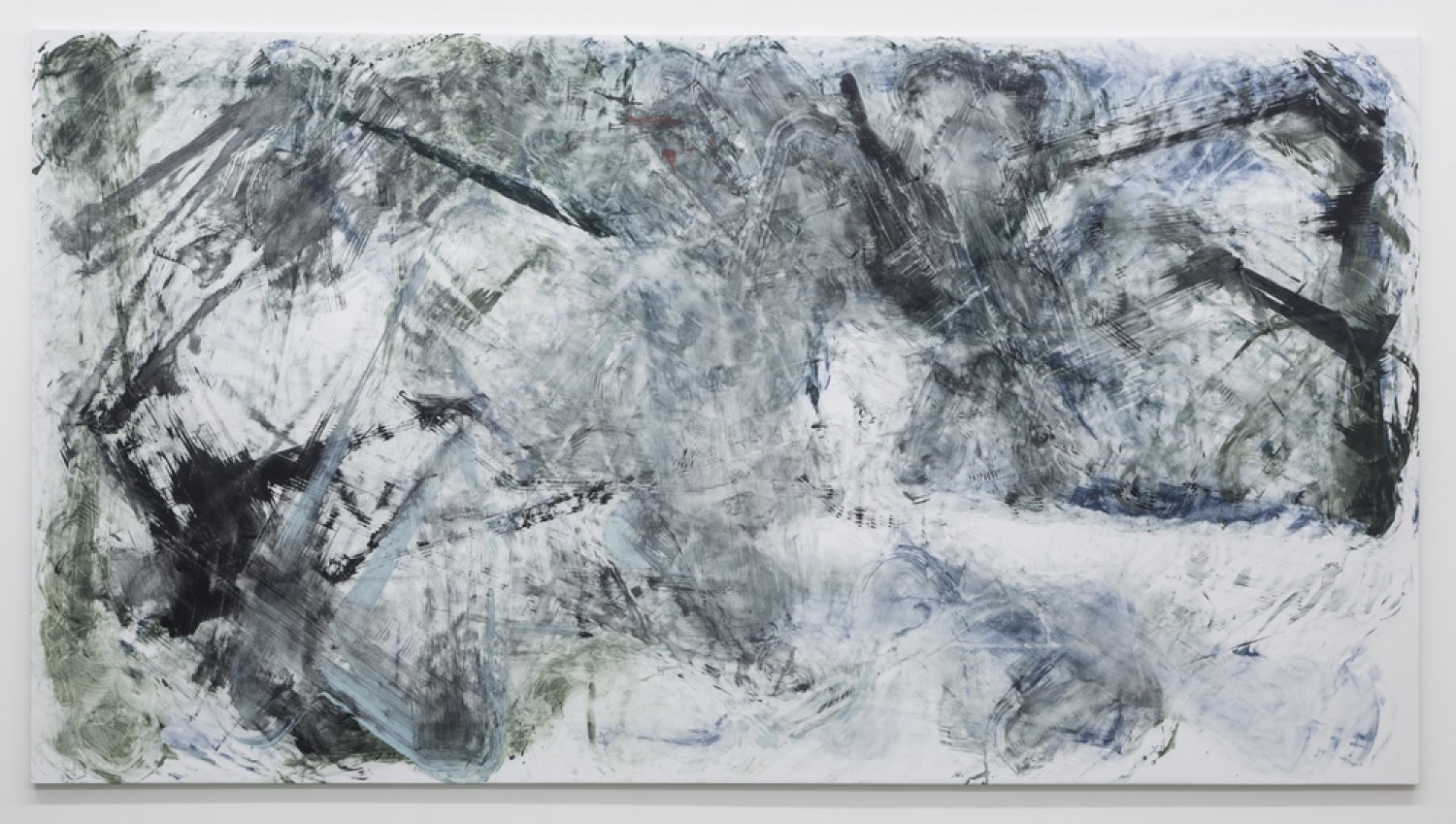 Reena Spaulings Later Seascapes 7, 2015 Farrow & Ball´s Estate Emulsions on canvas, 270 × 500 × 5 cm